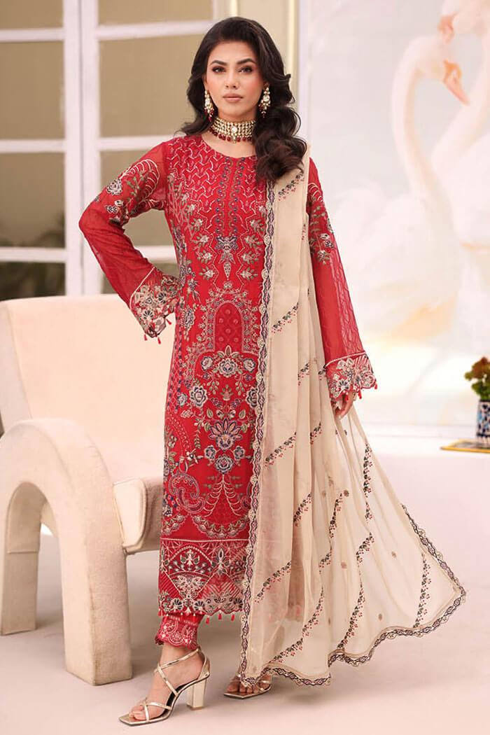 F-2711 Stitched Luxury Chiffon by Ramsha