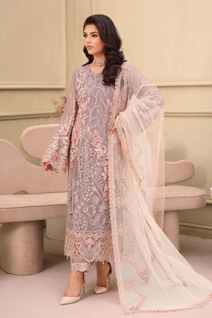 F-2712 Stitched Luxury Chiffon by Ramsha